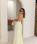 Jaz Hand V-Neck Maxi Dress Butter - 8 / Yellow - Dresses
