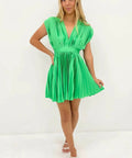 Jean Jail Patrick Mini Dress in Green - Dresses