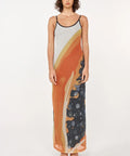 Jefre Sèi Papaya Midi Dress Papaya Print Black Size S - 8 / Print - Dresses