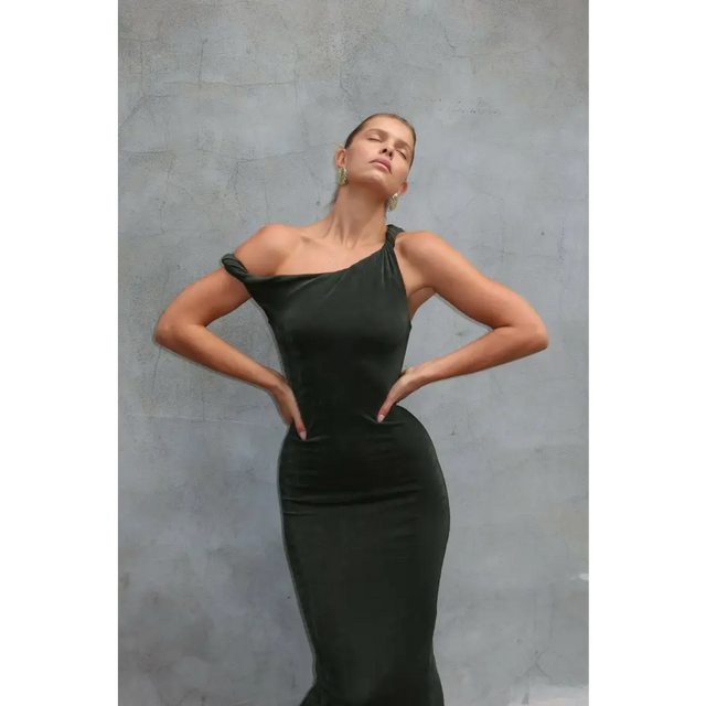 Johansen - The Long Poppy Dress - Green - Dresses