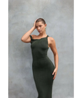 Johansen - The Long Poppy Dress - Green - Dresses
