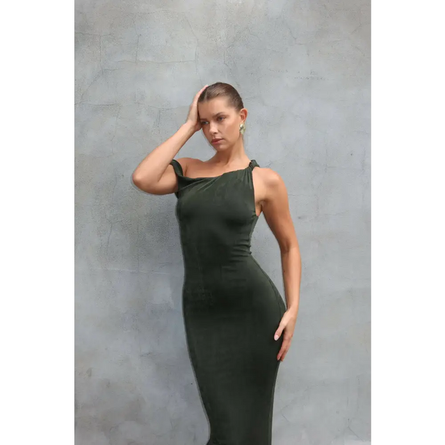 Johansen - The Long Poppy Dress - Green - Dresses