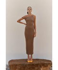 Johansen - The Long Poppy Dress - Taupe - Dresses