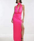Josephine HJ x NA-KD Scarf Gown Pink - 8 / Pink - Dresses