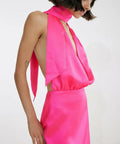 Josephine HJ x NA-KD Scarf Gown Pink - 8 / Pink - Dresses