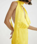 Josephine HJ x NA-KD Scarf Gown Yellow - 8 / Yellow - Dresses
