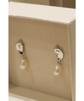 Junie + Belle Maisy - White Gold - White - Earrings