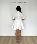 Justin Tong Charlotte Mini Dress White Size 10 - 10 / White - Dresses