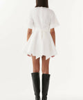 Justin Tong Charlotte Mini Dress White Size 10 - 10 / White - Dresses