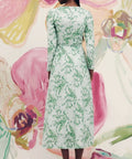 Justin Tong Eleanor Maxi Dress - 12 / Green - Dresses