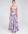 Justin Tong Lavande Maxi Dress Winter Bloom Print Size 8 - 8 / Floral - Dresses