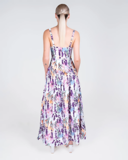 Justin Tong Lavande Maxi Dress Winter Bloom Print Size 8 - 8 / Floral - Dresses
