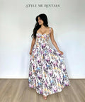 Justin Tong Lavande Maxi Dress Winter Bloom Print Size 8 - 8 / Floral - Dresses