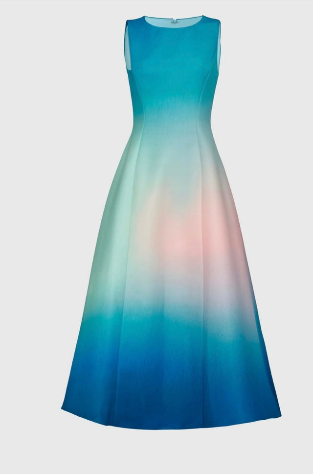 Justin Tong Serenity Dress - 12 / Blue - Dresses