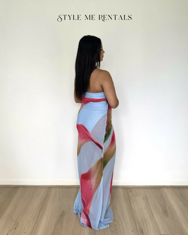 HNTR the Label Alessia Maxi Dress Calla Print