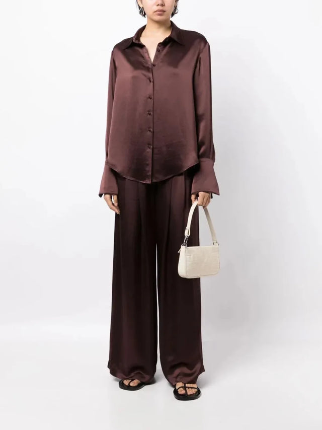 Anna Quan Lana Shirt and Matteo Pant Shaved Chocolate