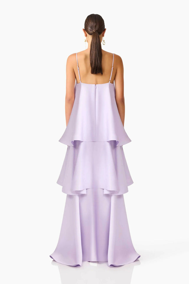 Elliatt Tilly Tiered Maxi Dress in Purple