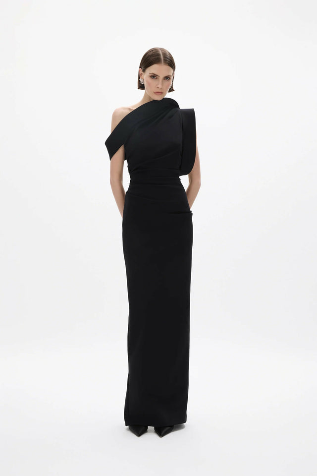 Rachel Gilbert Rowana Gown in Black