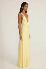 Ance Gria Rosa Gown Yellow Lemon Size 8 view 2