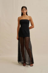 By Johnny Noir Lace Strapless Dress view 1