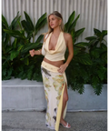 Katali Butter Maxi Skirt Set - 8 / Yellow - Outfit Sets