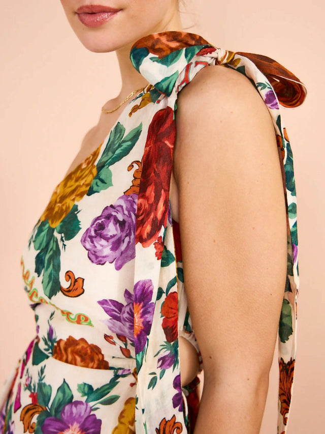 Kate Ford Palermo Tie Cut Dress Floral Size 10 12 - Dresses