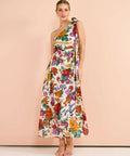 Kate Ford Palermo Tie Cut Dress Floral Size 10 12 - Dresses