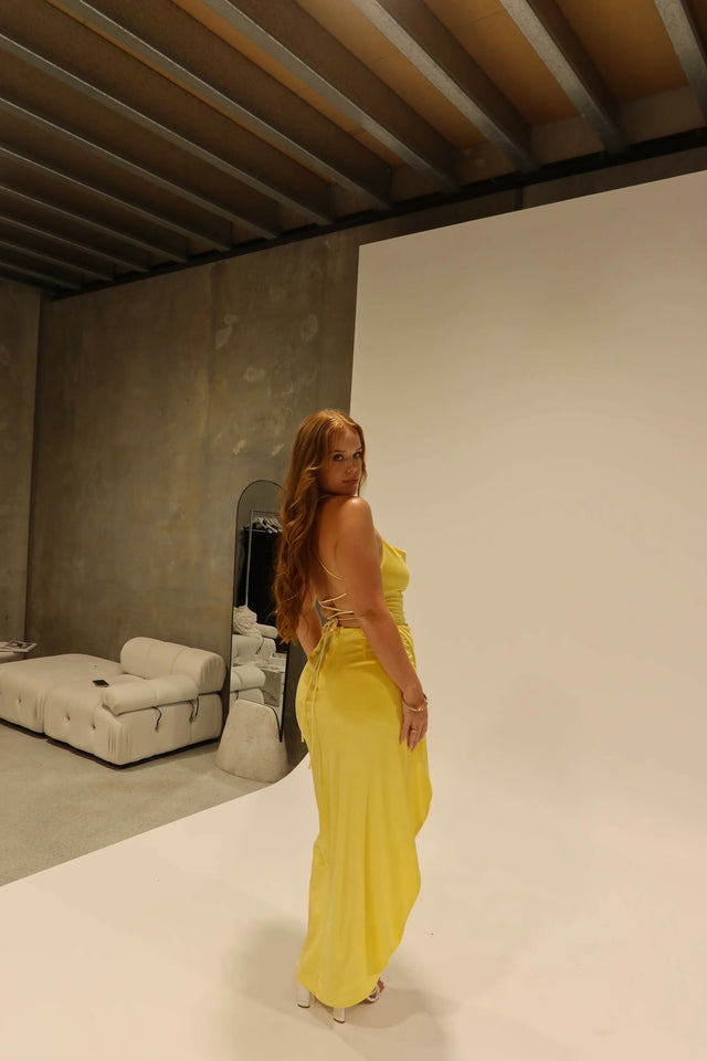 Kenzie Gown - 8 / Yellow - Dresses
