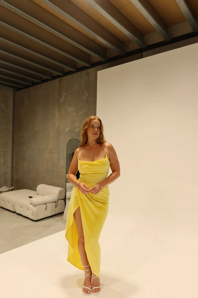 Kenzie Gown - 8 / Yellow - Dresses