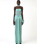 Khanums Kesca Maxi Gown Mint - 8 / Teal - Dresses