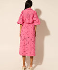 Kivari Corfu Midi Dress in Pink Size 8 12 - Dresses