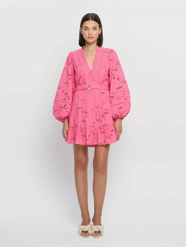 Kivari Corfu Mini Dress Pink Size AU 6 - 6 / Pink - Dresses