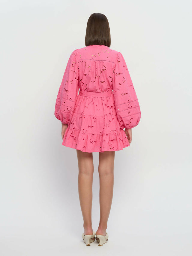 Kivari Corfu Mini Dress Pink Size AU 6 - 6 / Pink - Dresses