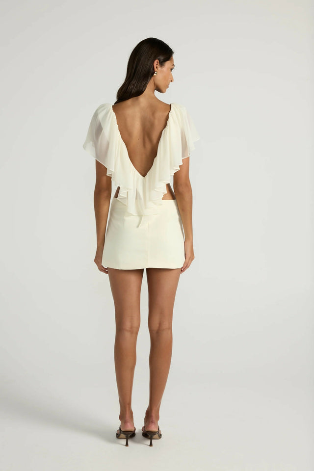 Ance Gria Clover Top & Skirt - Ivory
