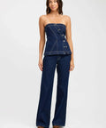 Kookai Cooper Top + Ezra Jeans Set - 8 / Blue - Outfit Sets