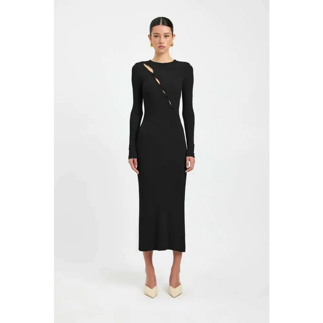 Kookai Emmett Merino Wool Dress in Black Sizes 8 10 or Agave Green Size 8 10 - Dresses