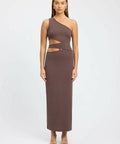 KOOKAI Faye Maxi Dress - 10 / Brown - Dresses