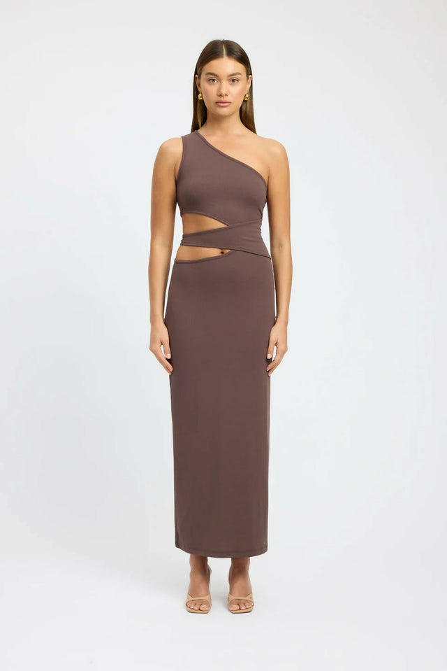 KOOKAI Faye Maxi Dress - 10 / Brown - Dresses