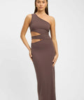KOOKAI Faye Maxi Dress - 10 / Brown - Dresses