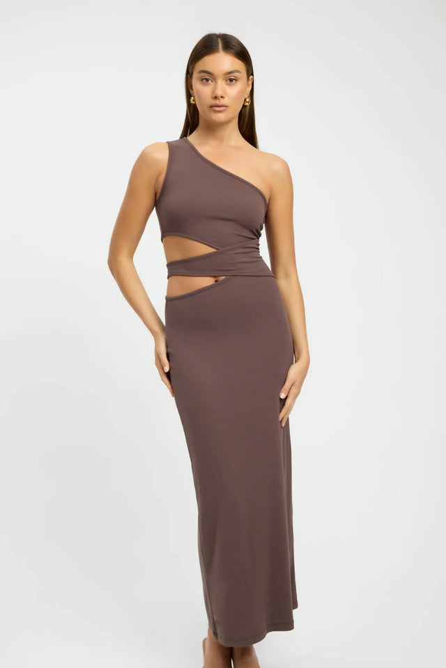 KOOKAI Faye Maxi Dress - 10 / Brown - Dresses