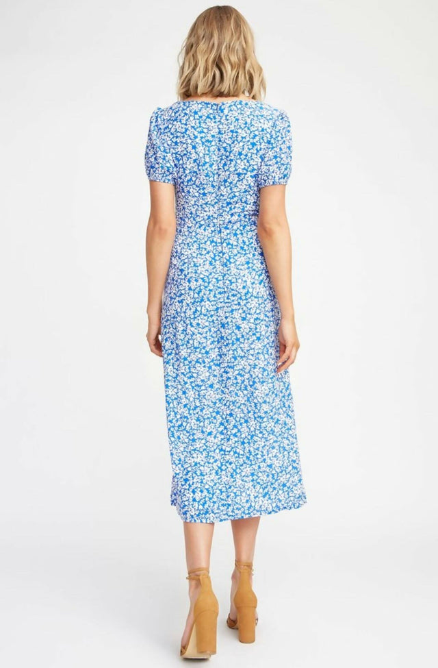 Kookai Iris Midi Dress - 8 / Blue - Dresses