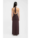 Kookai Leni Maxi Dress in Mahogany - 10 / Brown - Dresses