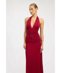 Kookai Leni Maxi Dress - Red Wine - 8 / Red - Dresses