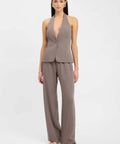 Kookai Maria Vest Set Nestle - 8 / Gray - Outfit Sets