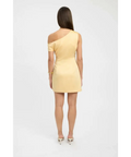 Kookai Milan Tuck Mini Dress - 8 / Yellow - Dresses