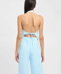 Kookai Oyster Backless Vest + Willow Pants Cloud Blue - 8 / Blue - Outfit Sets