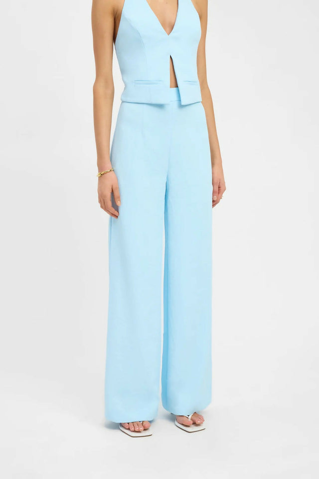 Kookai Oyster Backless Vest + Willow Pants Cloud Blue - 8 / Blue - Outfit Sets
