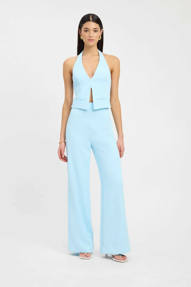 Kookai Oyster Backless Vest + Willow Pants Cloud Blue - 8 / Blue - Outfit Sets
