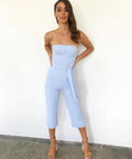 Kookai Oyster Jumpsuit Blue - 10 / Blue - Jumpsuit