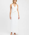 Kookai Oyster Skirt and Vest Set Ivory - 8 / White - Outfit Sets